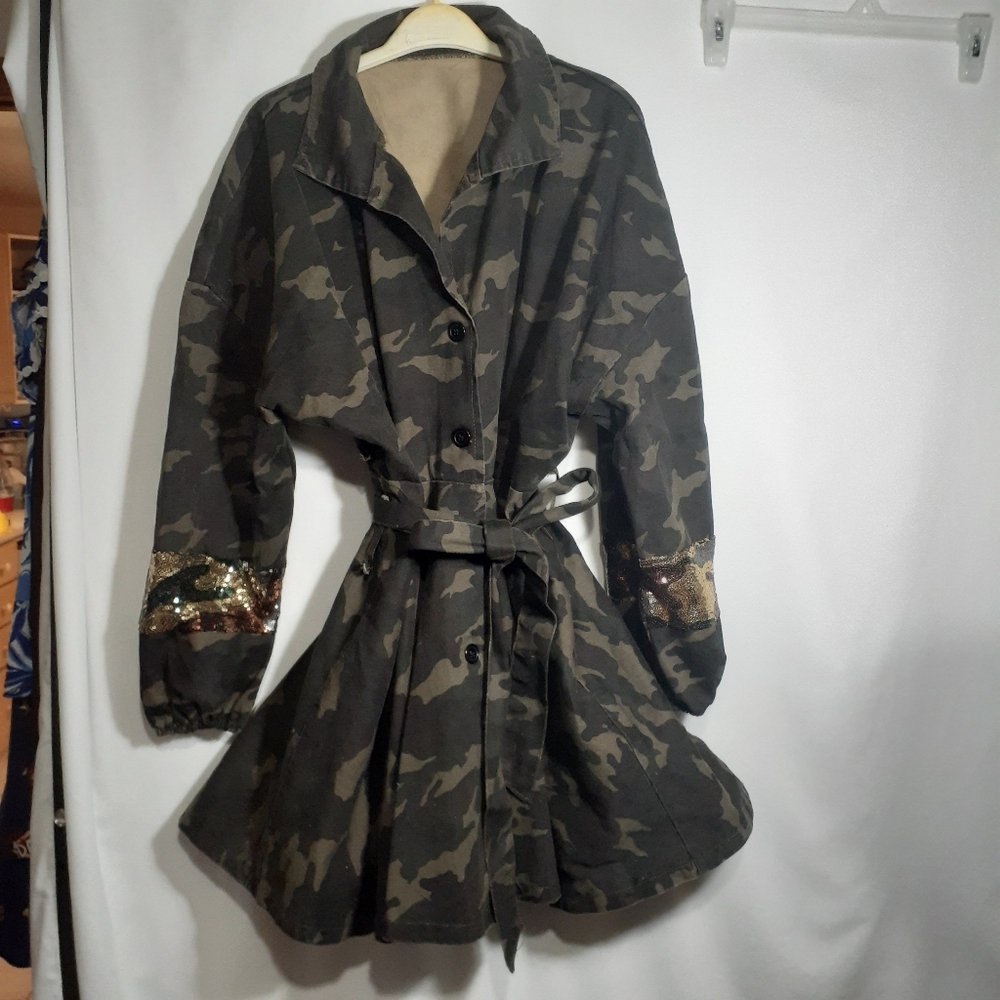Sweet Sexy Military Tunic, Mini Dress, Trench Coat, Multiwear - Picture 10 of 12
